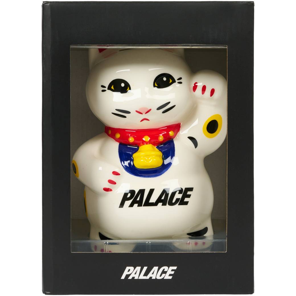 Lucky Cat Money Bank White