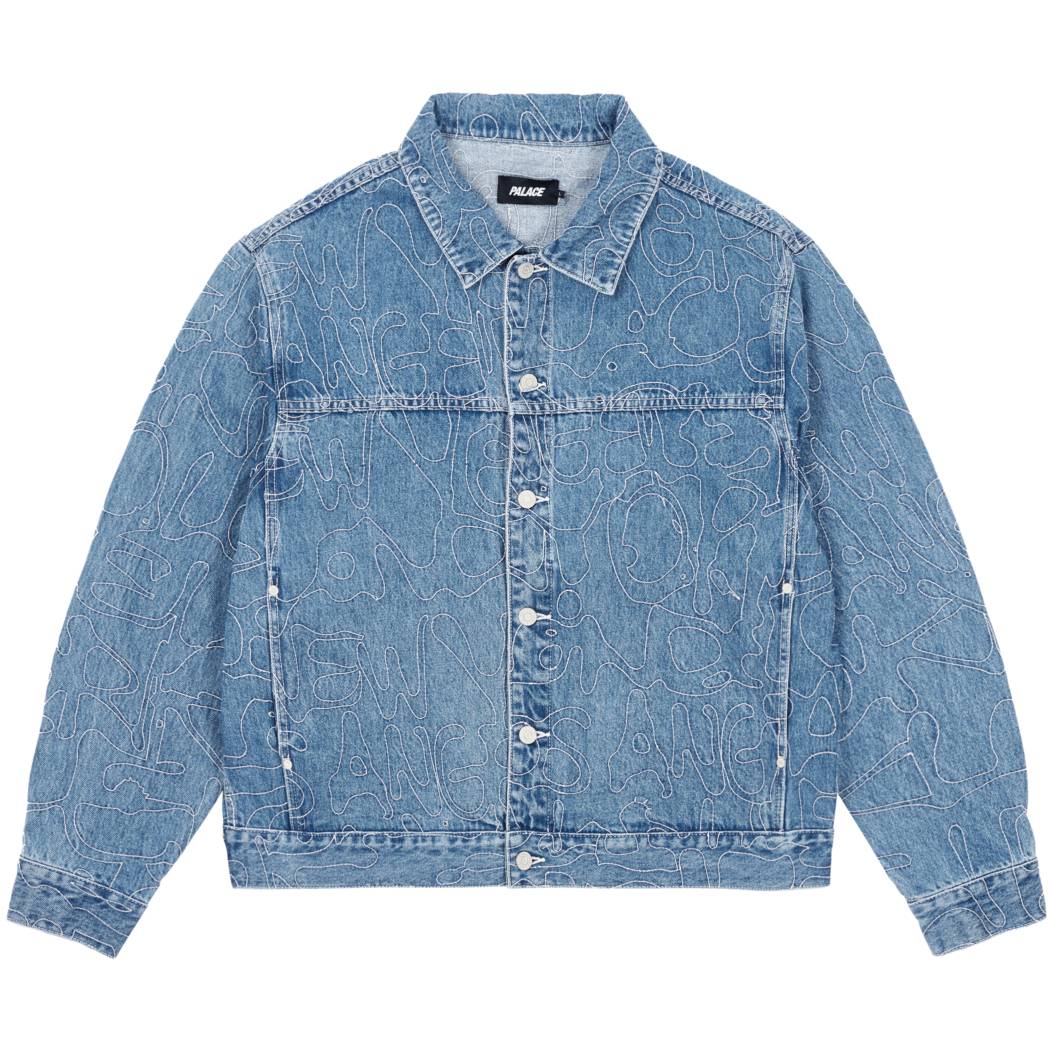 Splat Denim Jacket Stone Wash