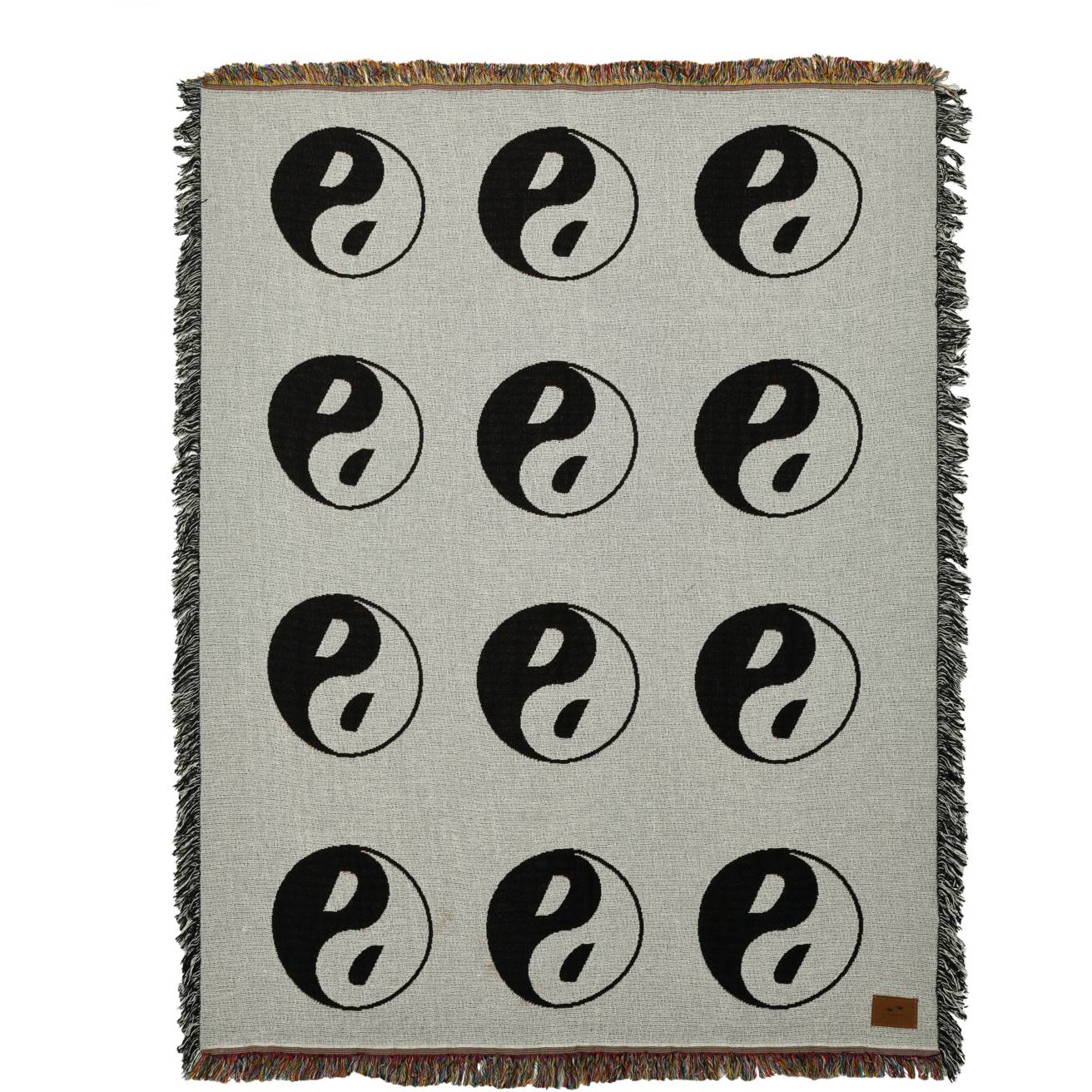 Yin Yang Tapestry Blanket White / Black