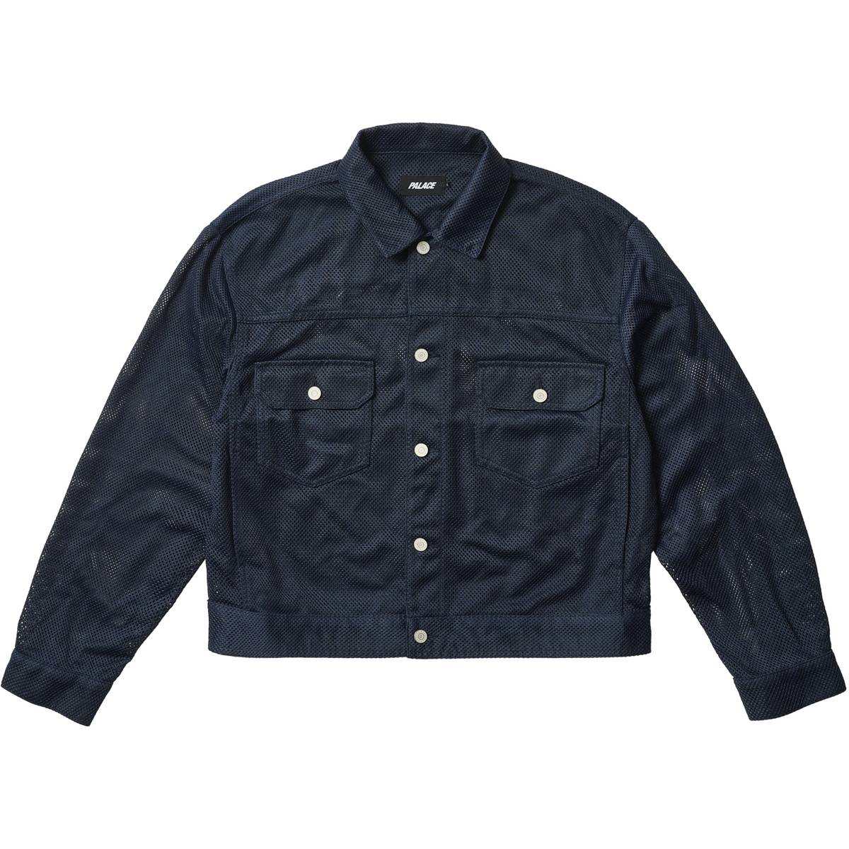 Mesh Trucker Jacket Navy