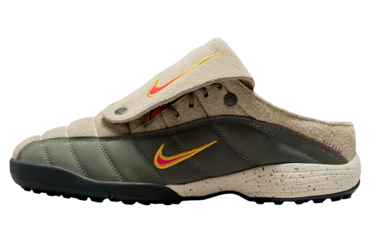 Kids of Immigrants x Nike T90 Mule Khaki / Fusion Red