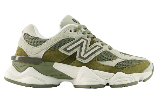 New Balance 9060 Dark Olivine / White