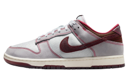 Nike Dunk Low Canvas Wolf Grey / Team Red