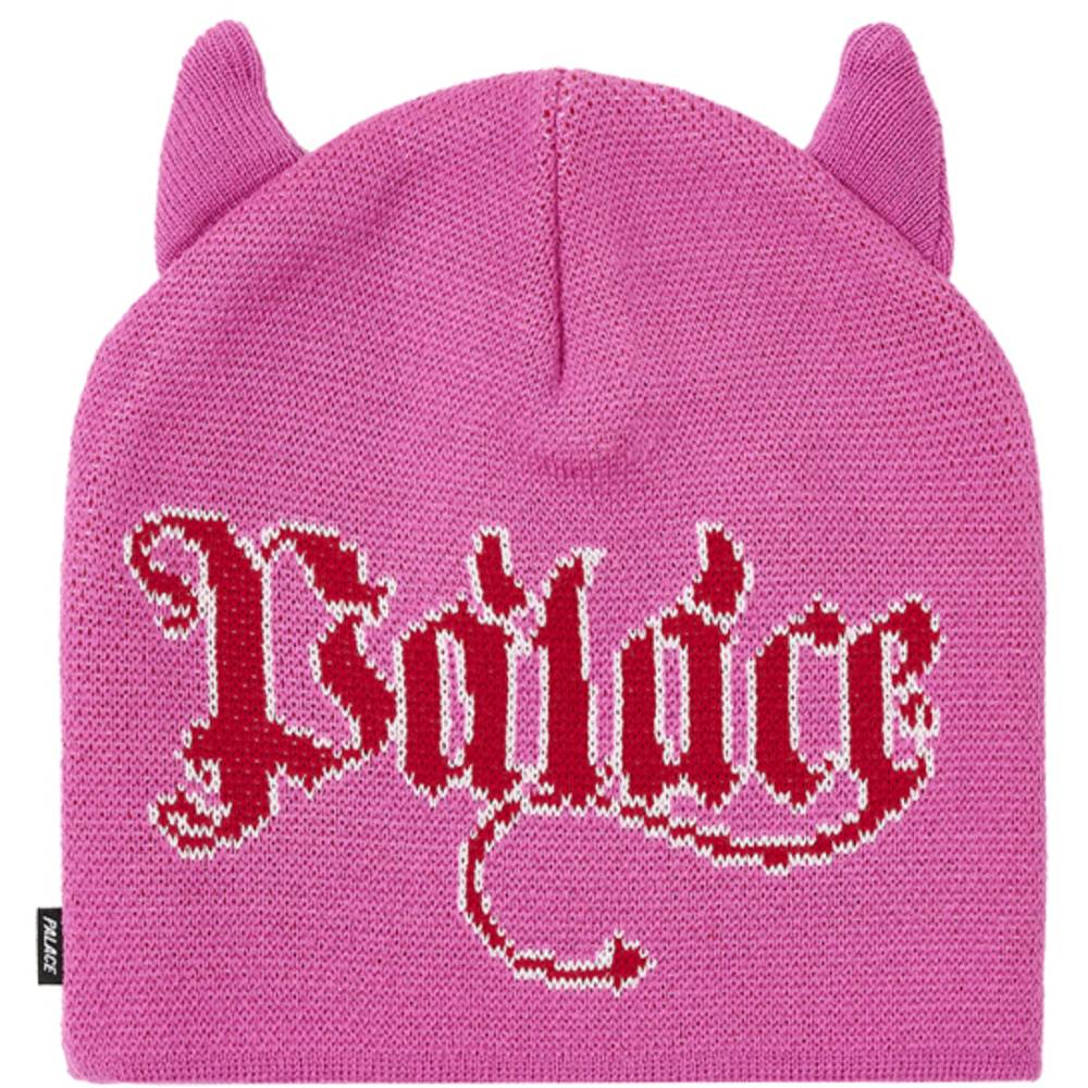 Horny Nein Cuff Beanie Shock Pink