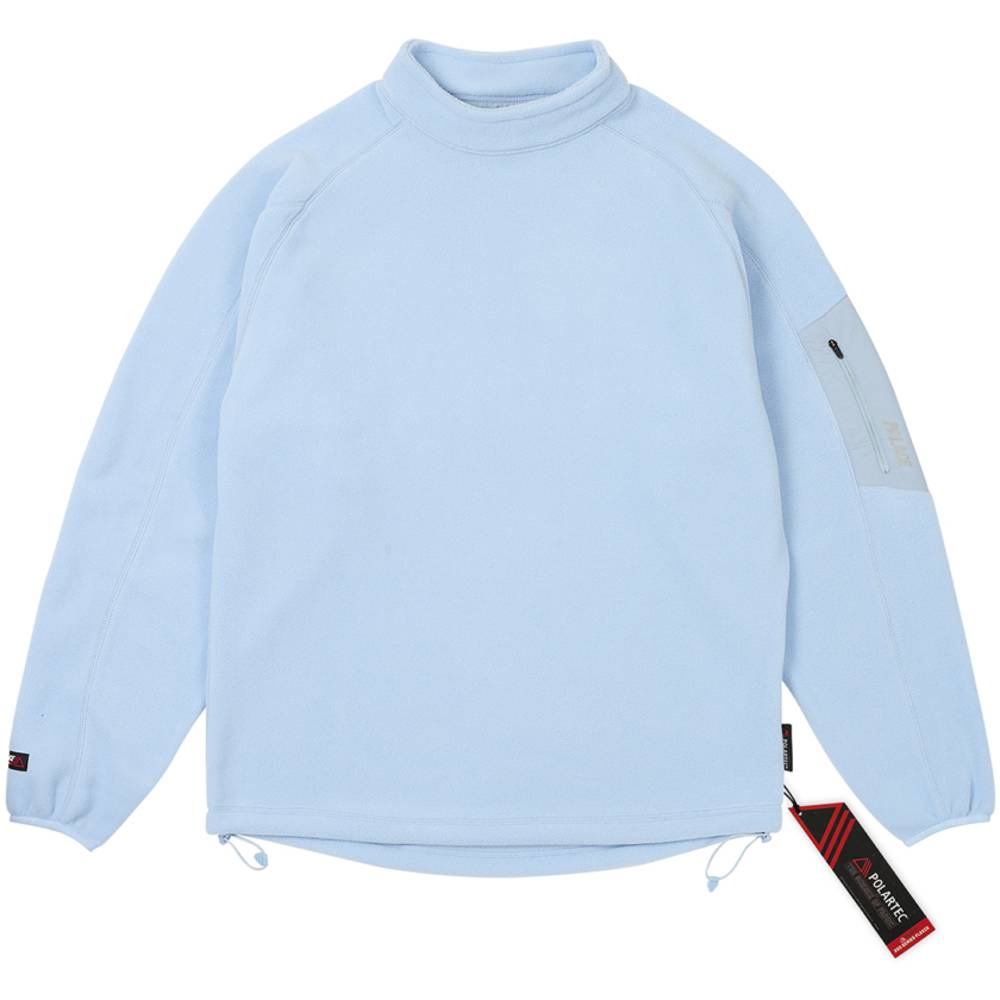 Polartec Mock Neck Light Blue