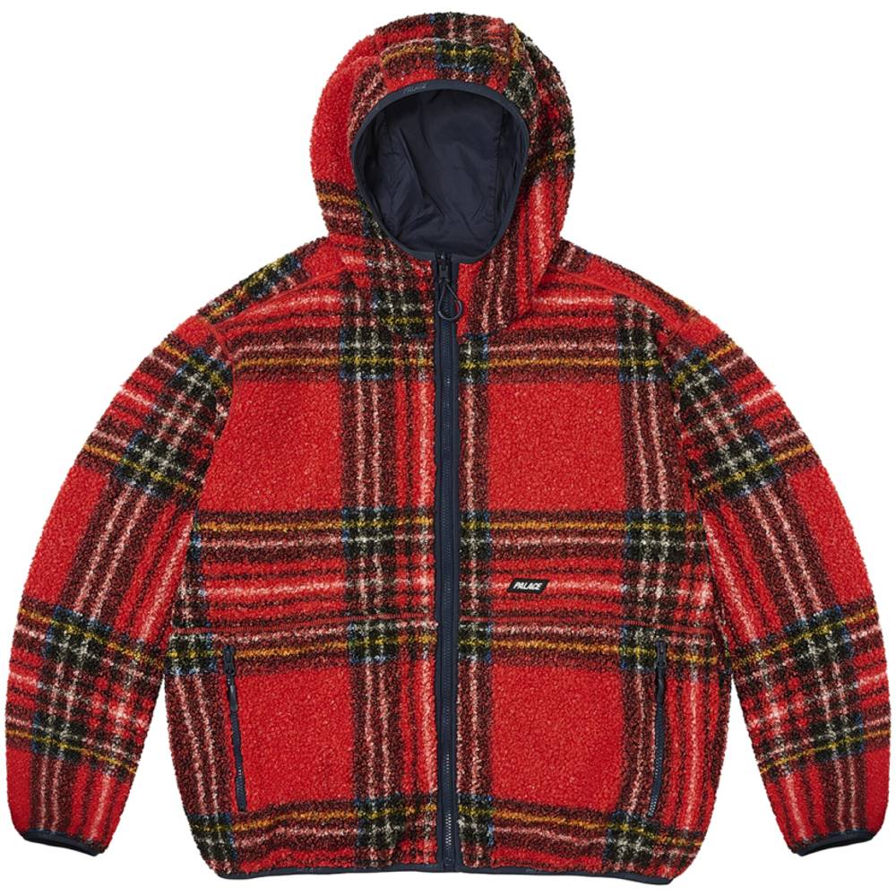 Reversible Check Fleece Jacket Red