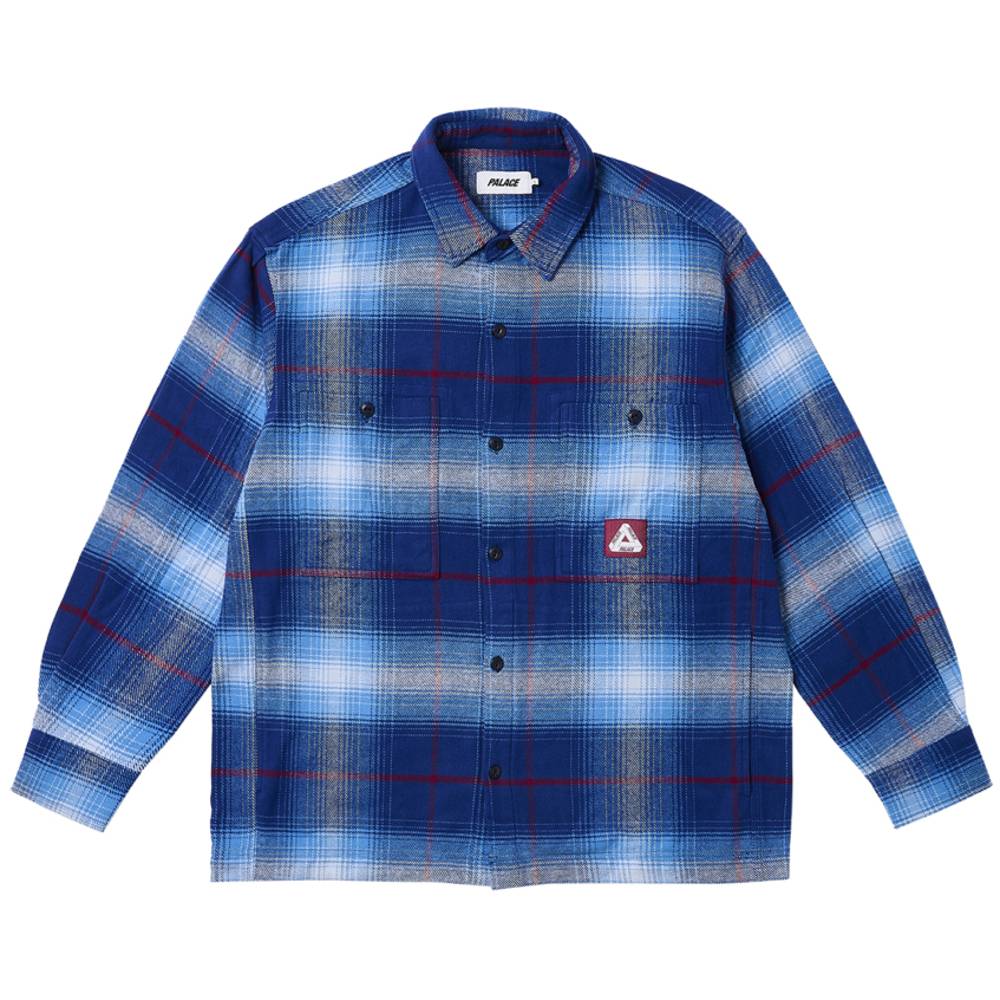 Work Shirt Blue / Red