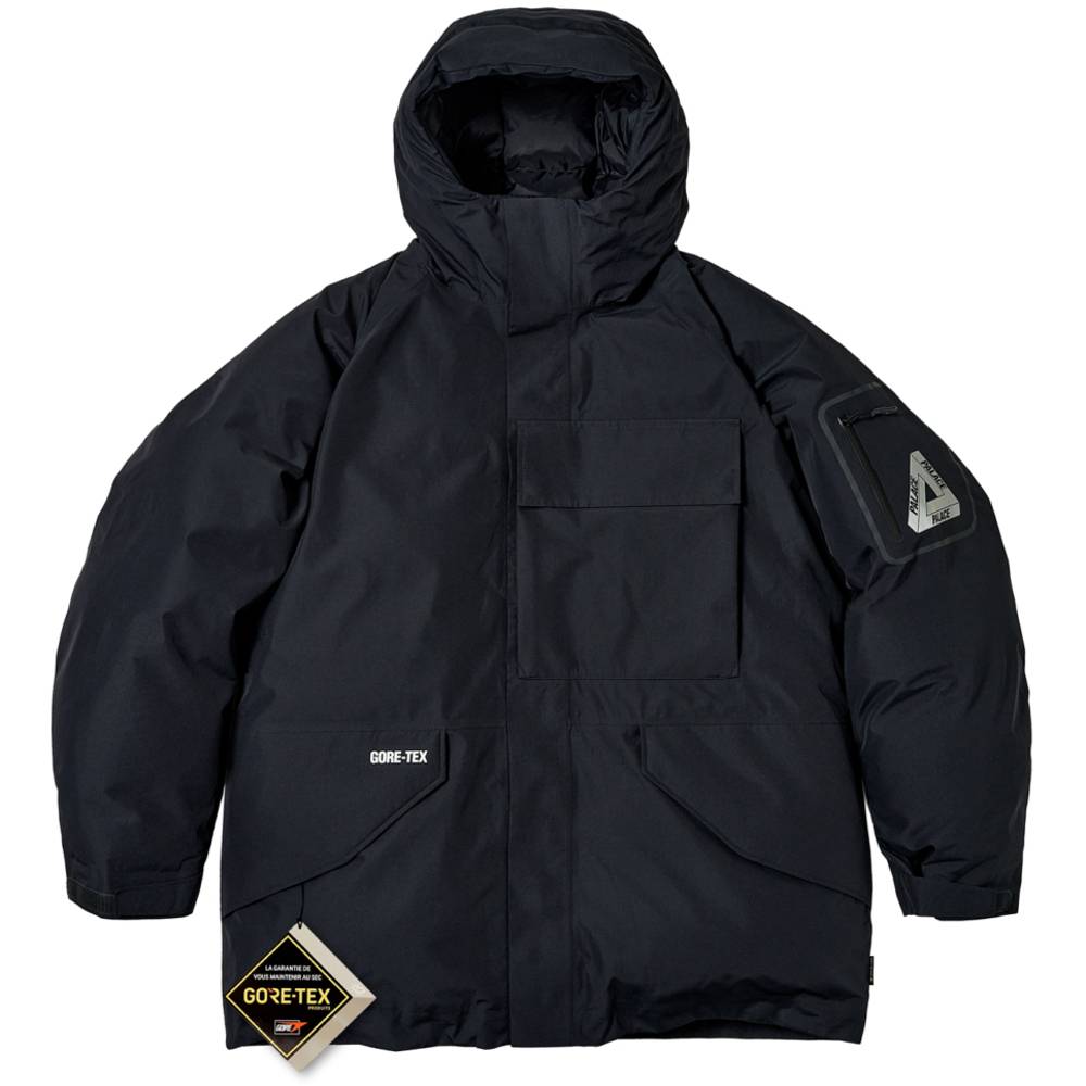 Gore-tex Cargo Down Parka Black