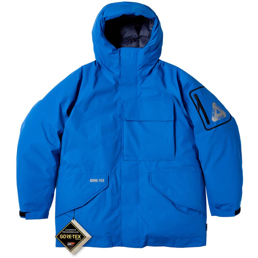 Gore-tex Cargo Down Parka Palace Blue