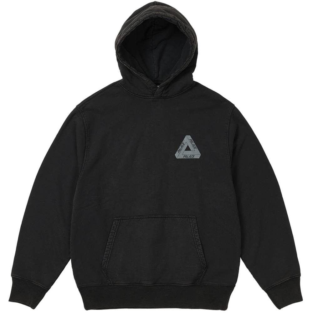 Washed Out Tri-ferg Hood Black
