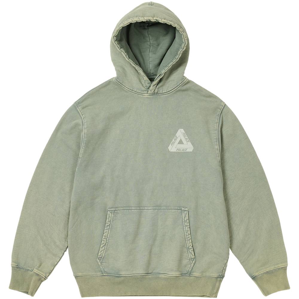Washed Out Tri-ferg Hood Green