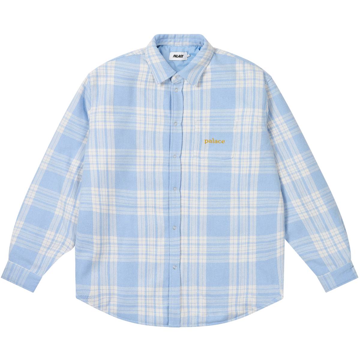 Check Insulated Shirt Faint Blue