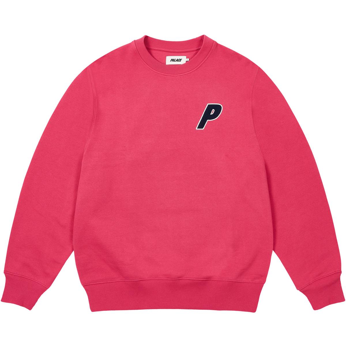 Chenille Tri-ferg Crew Berry Red