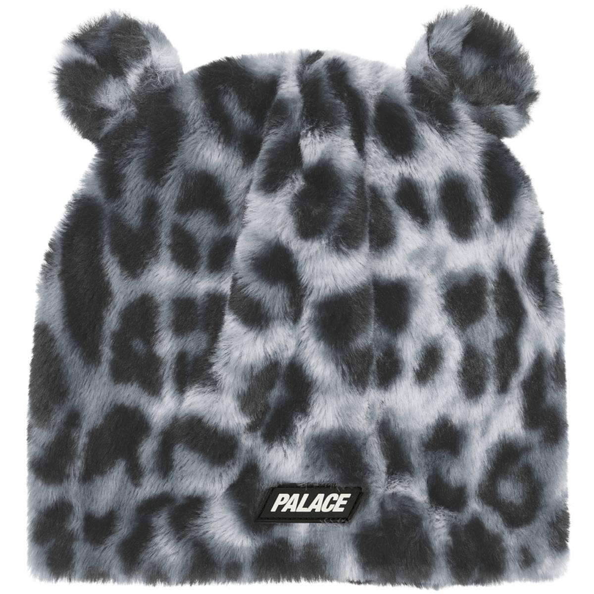 Furry Ears Nein Cuff Beanie Snow Leopard