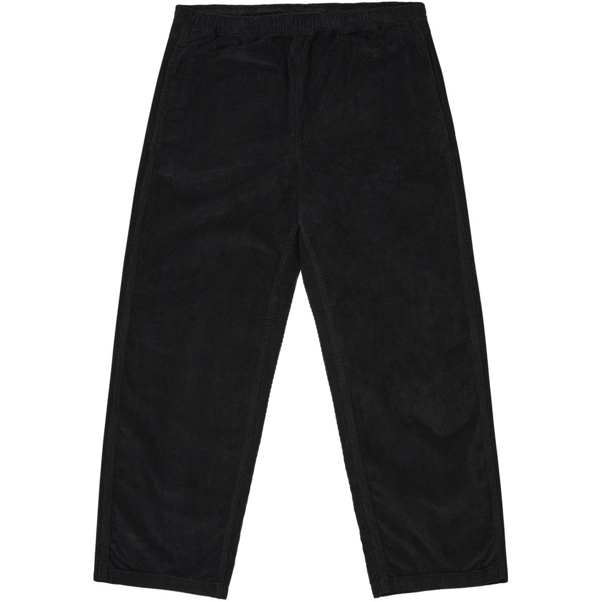Needle Cord Beach Trouser Black