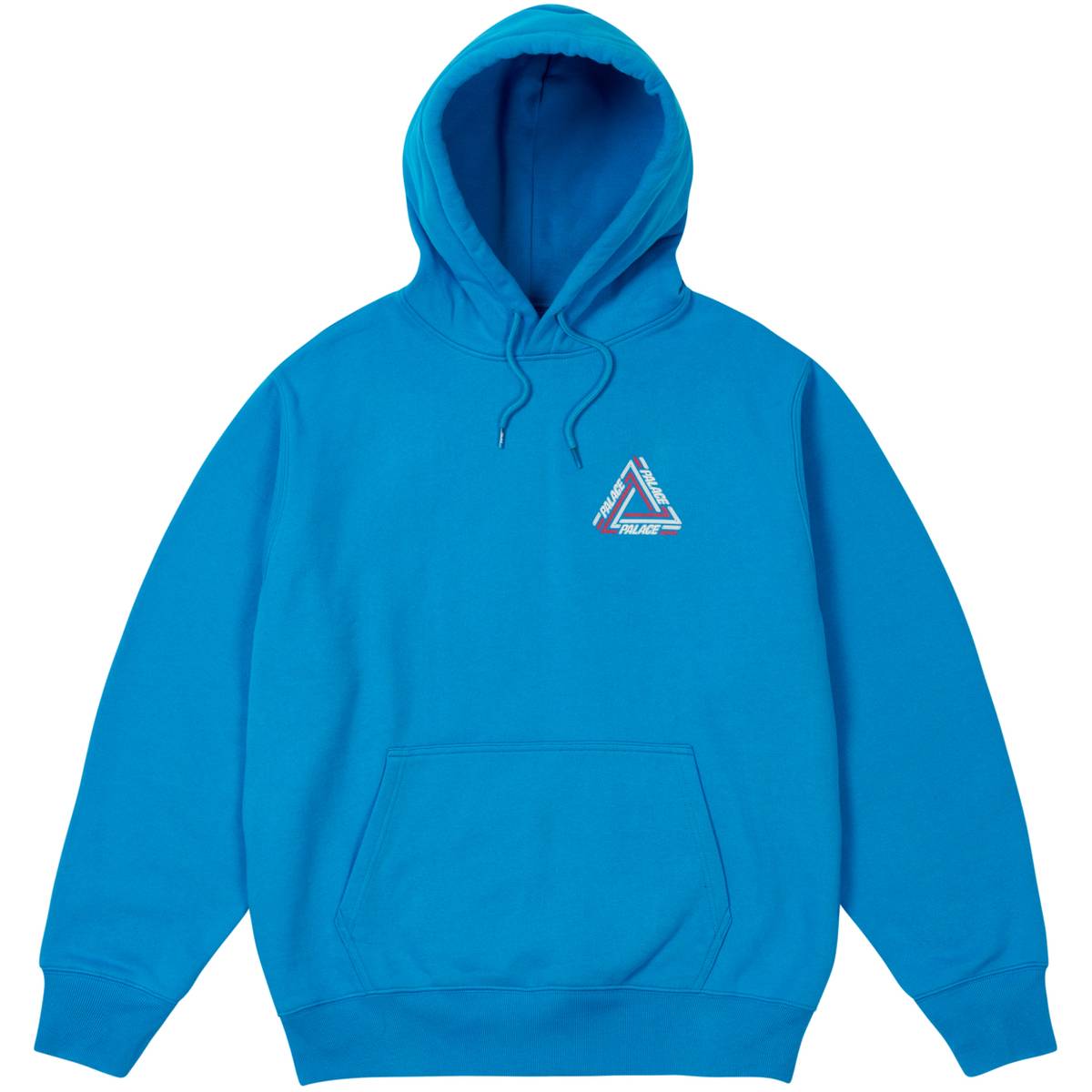 Tri-line Hood Aquatic Blue